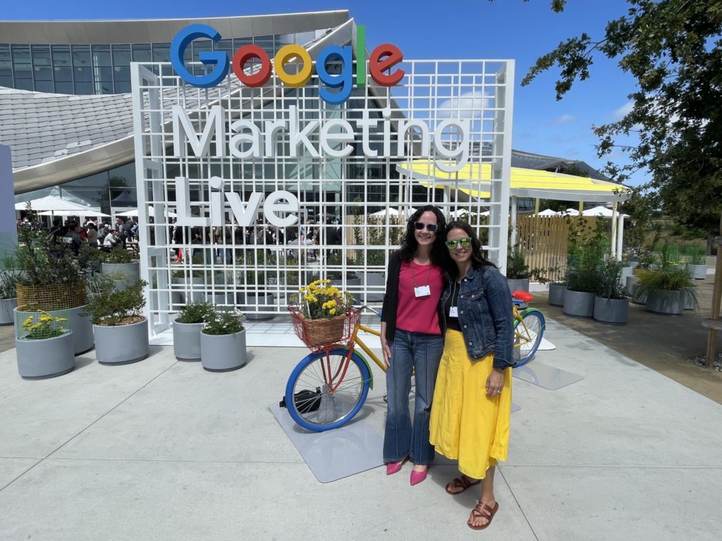 Katie Herzog and Lisa Muzic at Google Marketing Live 2023