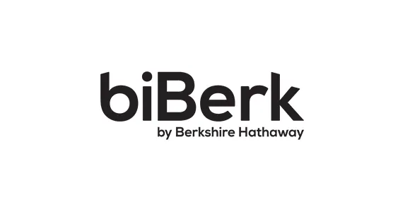 Black and white logo of biBerk