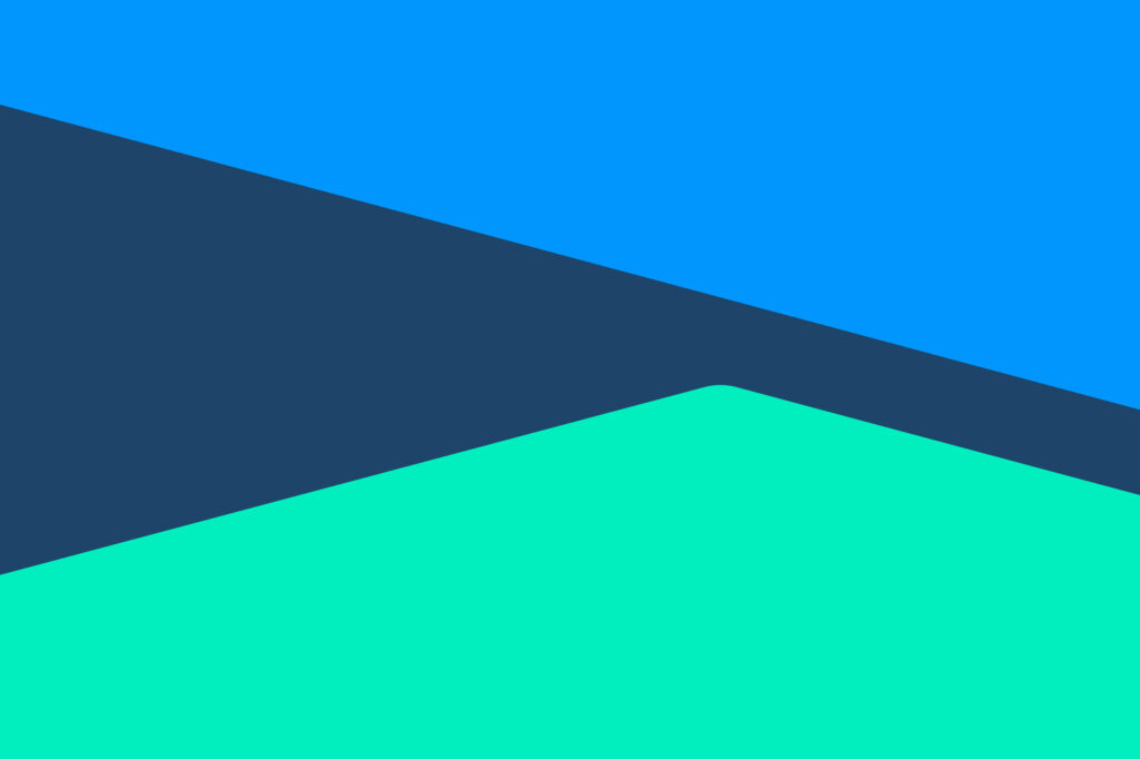Geometric patter using biBerk's blue and green brand colors.