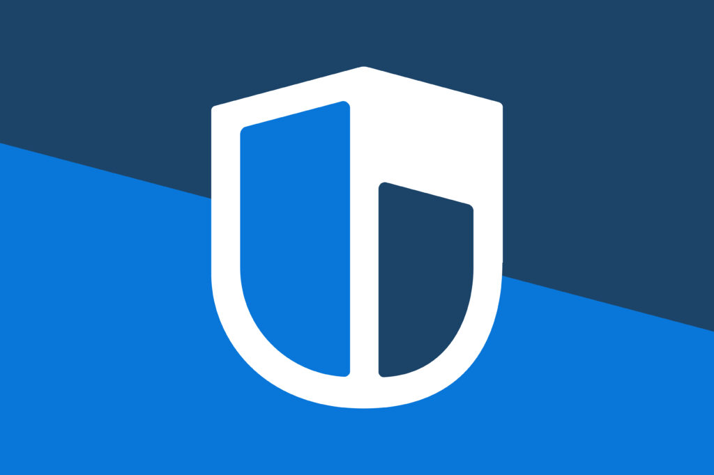 biBerk's new shield badge icon on a dark navy and blue background.