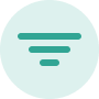 Refinement icon in teal